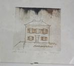 Joyce Ennik polystyreen druk Sluiswachtershuis '89, Ophalen of Verzenden