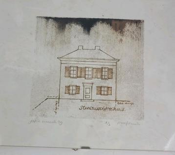 Joyce Ennik polystyreen druk Sluiswachtershuis '89 beschikbaar voor biedingen