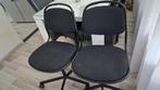 2 IKEA Bureaustoelen - Zwart, Ophalen, Gebruikt, Zwart, Bureaustoel