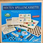 Complete Houten Spellencassette – Meer dan 20 Klassieke Spel, Hobby en Vrije tijd, Gezelschapsspellen | Bordspellen, Ophalen of Verzenden