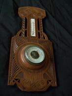 1 houten barometer orgineel  bewekt hout, Ophalen of Verzenden, Gebruikt, Barometer