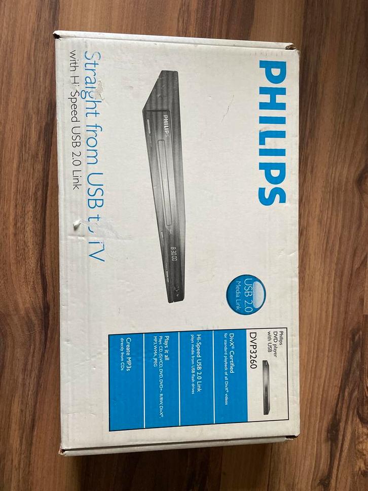 Philips DVP3260 DVD-speler met USB, Audio, Tv en Foto, Dvd-spelers, Gebruikt, Dvd-speler, Philips, Ophalen