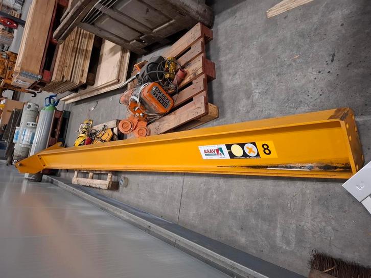 Kraanbalk bovenloopkraan 1250 KG, Doe-het-zelf en Verbouw, Lieren en Takels, Gebruikt, Ophalen