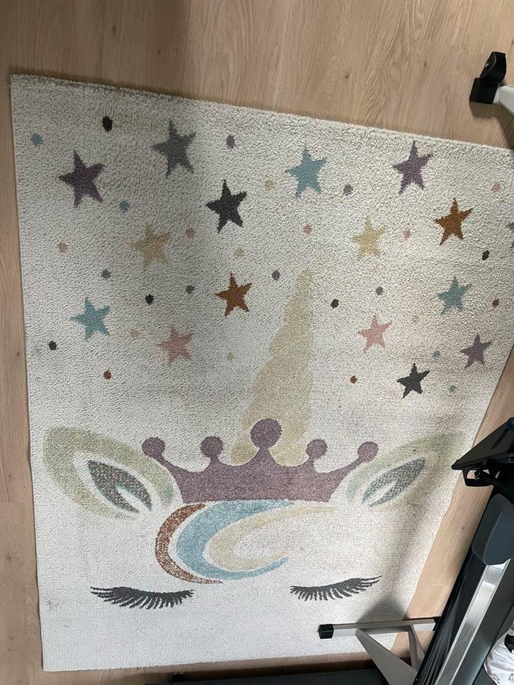 Vloerkleed Unicorn 160x230 - Meidenkamer, Huis en Inrichting, Stoffering | Tapijten en Kleden, Zo goed als nieuw, 150 tot 200 cm