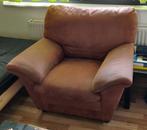 grote leren stoel, Huis en Inrichting, Stoelen, Ophalen, Gebruikt, Bruin, Leer