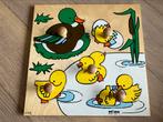 Educo Vintage Puzzel Eendjes met Noppen, 2 tot 4 jaar, Gebruikt, Ophalen of Verzenden, Van hout
