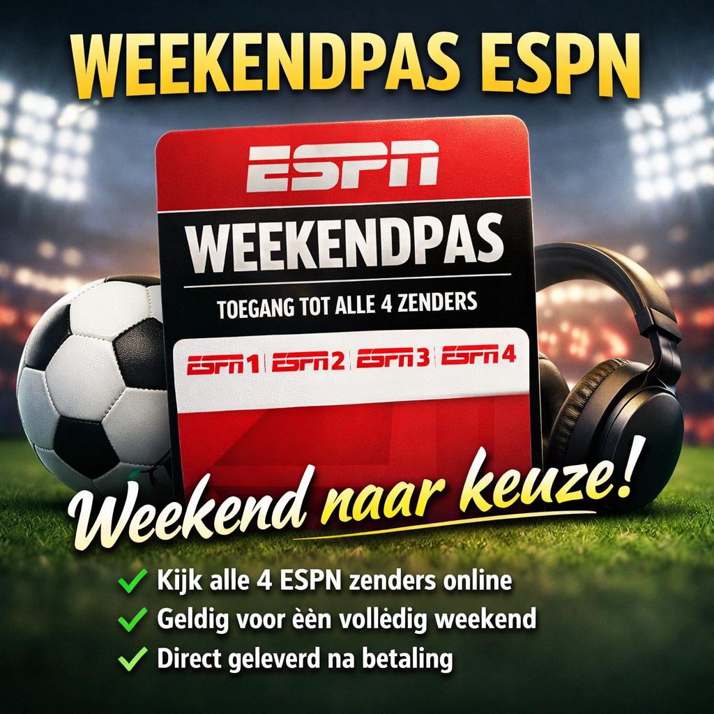 ESPN WEEKENDPAS – WEEKEND NAAR KEUZE, Eén persoon, Augustus