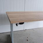 Slinger zit-zit bureau, 160x80cm, H63-88cm, Nieuw blad, BR68, Ophalen of Verzenden, In hoogte verstelbaar, Nieuw, Bureau