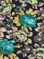 Vintage Flower satijn lap stof 4x0,90 cm, Hobby en Vrije tijd, Stoffen en Lappen, 120 cm of meer, Nieuw, Ophalen of Verzenden