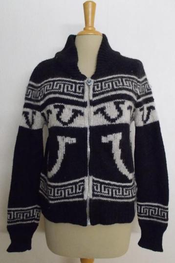 Zwart/wit baby alpaca zacht warm vest van True Religion! M beschikbaar voor biedingen
