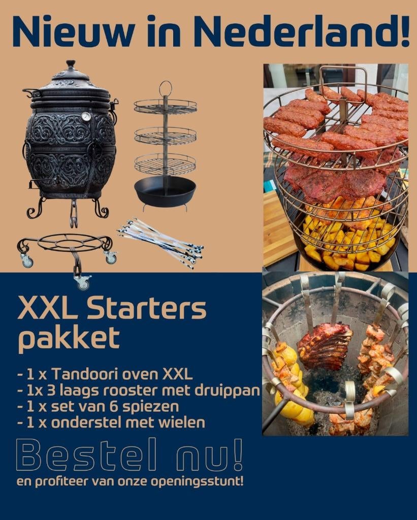 Tandoor oven, Tuin en Terras, Houtskoolbarbecues, Nieuw, Met accessoires, Ophalen of Verzenden