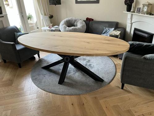Eiken Ovale tafel MAATWERK, Huis en Inrichting, Tafels | Eettafels, Nieuw, Eikenhout