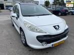 Peugeot 207 SW 1.6 VTi AUTOMAAT, Pano, Nap, Parkeer Sensor, Stof, Zwart, 4 cilinders, Wit