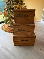 Set van drie decoratieve whisky kisten, Ophalen of Verzenden, Zo goed als nieuw, 50 tot 100 cm, Minder dan 50 cm