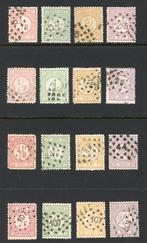 CIJFER, 4 series nvph 31 tm 33, alle met puntstempel, Postzegels en Munten, Postzegels | Nederland, Verzenden, T/m 1940, Gestempeld