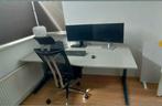 Degelijk ergonomisch in hoogte verstelbaar design bureau, Huis en Inrichting, Bureaus, Ophalen, In hoogte verstelbaar, Zo goed als nieuw