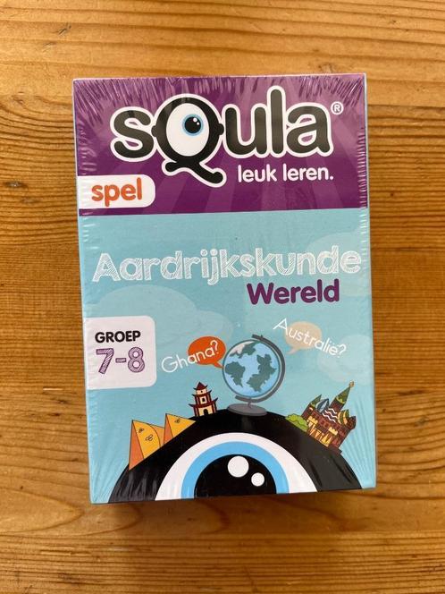 Squla Spel: Aardrijkunde gr. 7-8 - NIEUW, Hobby en Vrije tijd, Gezelschapsspellen | Kaartspellen, Nieuw, Drie of vier spelers