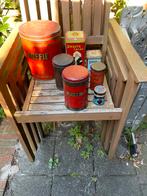 Vintage Blikken Collectie - Koffie, Thee, Cacao, Bensdorp, Antiek en Kunst, Curiosa en Brocante, Ophalen of Verzenden