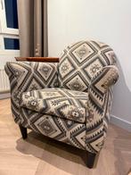 Fauteuil Kelim print - Uniek Boho Stoel Vintage, Huis en Inrichting, Fauteuils, Ophalen, Gebruikt, Minder dan 75 cm, 75 tot 100 cm