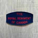 Canvas Royal Regiment of Canada titel, Verzamelen, Militaria | Tweede Wereldoorlog, Ophalen of Verzenden