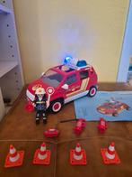 Playmobil Brandweerauto met licht en geluid en brandweerman, Kinderen en Baby's, Speelgoed | Playmobil, Ophalen of Verzenden, Gebruikt