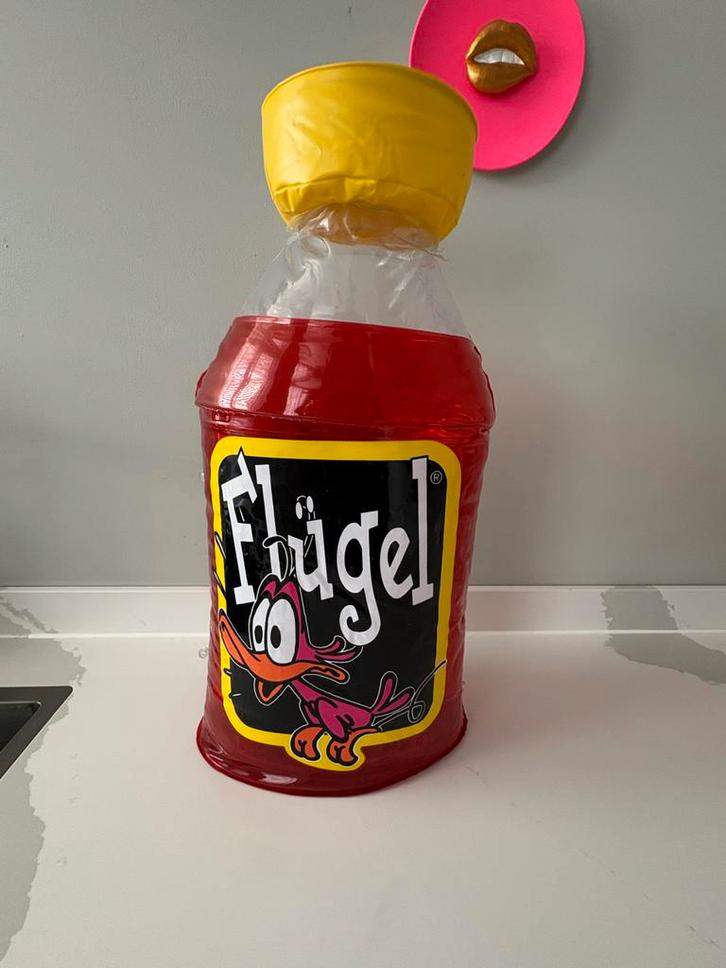 Opblaasbare Flugel fles - Reclame object, Verzamelen, Merken en Reclamevoorwerpen, Zo goed als nieuw, Gebruiksvoorwerp, Verzenden