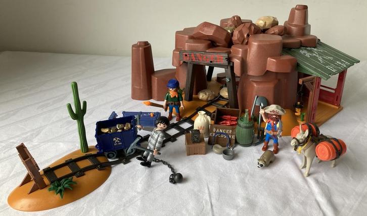 Playmobil Goudmijn 5246 (meer Western overige advertenties), Kinderen en Baby's, Speelgoed | Playmobil, Zo goed als nieuw, Complete set