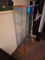 Glazen Vitrinekast - 163cm hoog, Minder dan 50 cm, Glas, Ophalen of Verzenden, Modern