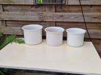 Verschillende leuke bloempotten en vazen, Tuin en Terras, Bloempotten, Gebruikt, Rond, Ophalen of Verzenden, Aardewerk