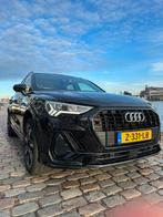 Audi Q3 45 Tfsi e 245pk Phev S Tronic 2022 Pano/Leder/Amb, Auto's, Zwart, Dealer onderhouden, USB, Geïmporteerd