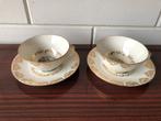 2 Franse brocante kop en schotels, Antiek en Kunst, Ophalen of Verzenden