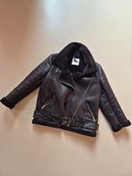 Zara nep leren jas met zachte voering - Maat S, Ophalen of Verzenden, Zo goed als nieuw, Maat 36 (S), Zara