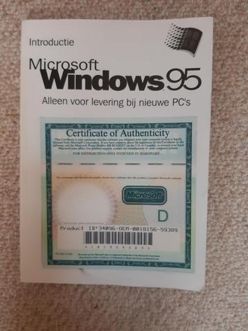 Boekje Introductie Microsoft Windows 95 beschikbaar voor biedingen