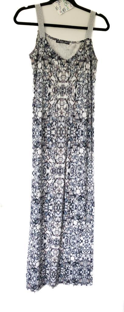 Mooue jurk van Juffrouw Jansen S, Kleding | Dames, Jurken, Zo goed als nieuw, Maat 36 (S), Blauw, Onder de knie, Ophalen of Verzenden
