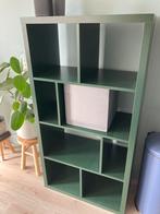 Open shelving unit / Kallax Ikea dark green, Huis en Inrichting, Ophalen, 100 tot 150 cm, Zo goed als nieuw, Minder dan 150 cm