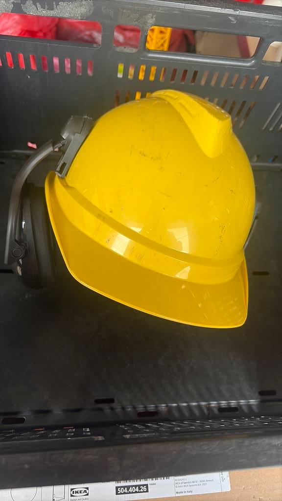 Bouwhelm van het merk msa v-gard 500, Doe-het-zelf en Verbouw, Veiligheidshelmen, Zo goed als nieuw, Ophalen of Verzenden