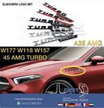 4MATIC EMBLEEM A35 A45 CLA GLA 35 45 AMG ZIJSCHERM LOGO SET, Ophalen of Verzenden, Gebruikt, Voor, Mercedes-Benz