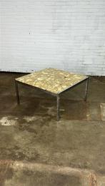 Vintage onyx & epoxy salontafel, Huis en Inrichting, Tafels | Salontafels, 50 tot 100 cm, Minder dan 50 cm, Vintage, Ophalen of Verzenden