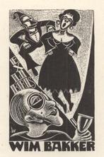 0375 Ex Libris Nederland : Cor de Wolff, 1948, Antiek en Kunst, Kunst | Etsen en Gravures, Verzenden