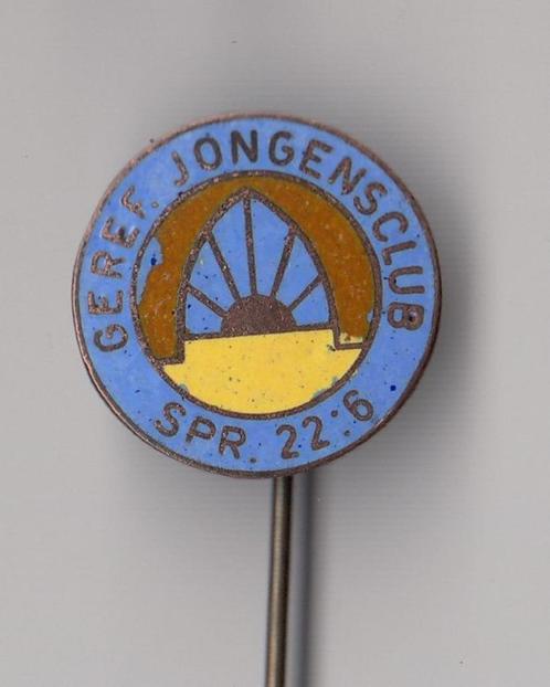 Christendom Gereformeerde Jongensclub speldje, Verzamelen, Speldjes, Pins en Buttons, Gebruikt, Speldje of Pin, Overige onderwerpen