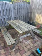 Picknick tafel, Ophalen, Gebruikt, Rechthoekig, Hout