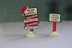 North Pole signes. Lemax Noordpool bordjes, Diversen, Kerst, Ophalen of Verzenden, Gebruikt