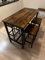 Bar tafel met 4 stoelen, Huis en Inrichting, Ophalen, Zo goed als nieuw