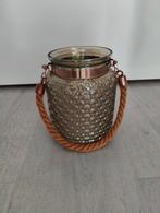 Groot windlicht van glas, Huis en Inrichting, Ophalen of Verzenden, Zo goed als nieuw, Overige materialen, Minder dan 25 cm