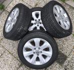 4x winterbanden set met Opel LM velgen 205/55 R1H 6 mm prof., Gebruikt, 16 inch, Banden en Velgen, Personenwagen