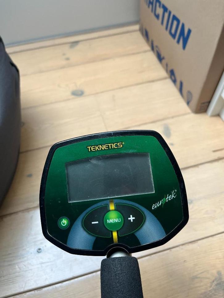 Teknetics Eurotek metaaldetector, Hobby en Vrije tijd, Metaaldetectors, Gebruikt, Teknetics, Discriminatie metaaldetectie, Ophalen of Verzenden