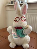 Vintage 1991 White Rabbit uit Alice in Wonderland, Verzamelen, Disney, Ophalen of Verzenden, Knuffel, Overige figuren, Zo goed als nieuw