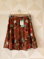 Pom Amsterdam rok bruin bloem XS/34 NIEUW, Kleding | Dames, Bruin, Nieuw, Ophalen of Verzenden, Maat 34 (XS) of kleiner