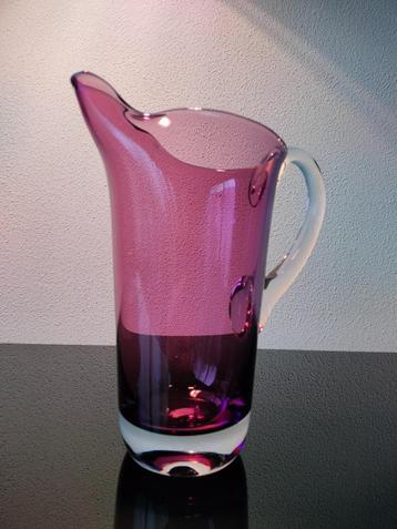 Bohemen Kristal Schenkkan Aubergine Paars Vintage 1970 beschikbaar voor biedingen