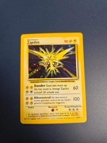 Zapdos Base Set 16 Nederlands beschikbaar voor biedingen